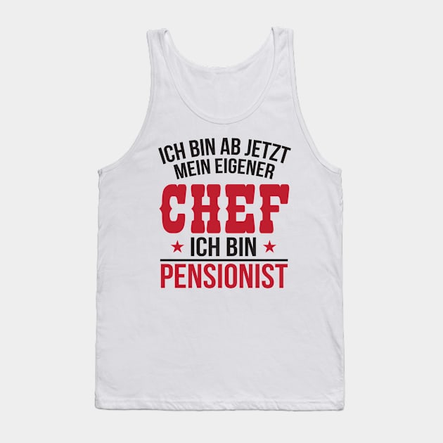 Ich bin pensionist (black) Tank Top by nektarinchen